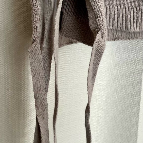 Time and Tru Taupe Sleeveless Knit Top w/ Side Ties – Size XXL (20) - Picture 4 of 6